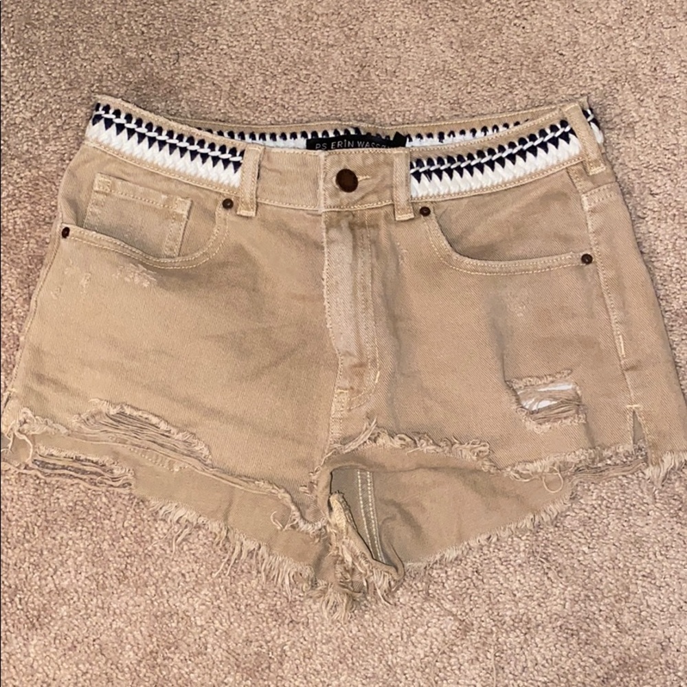 PacSun denim Shorts with belted detailing